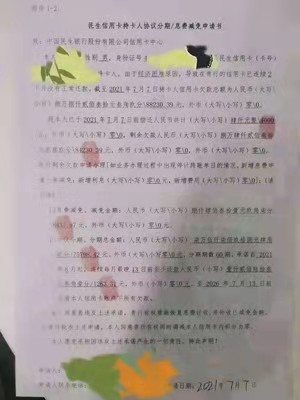 民生银行信用卡逾期分期案例